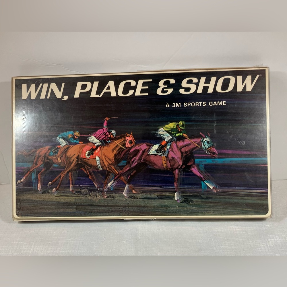 Complete Horse Racing Win, Place & Show Game Vintage 3M Sports Strategy Game